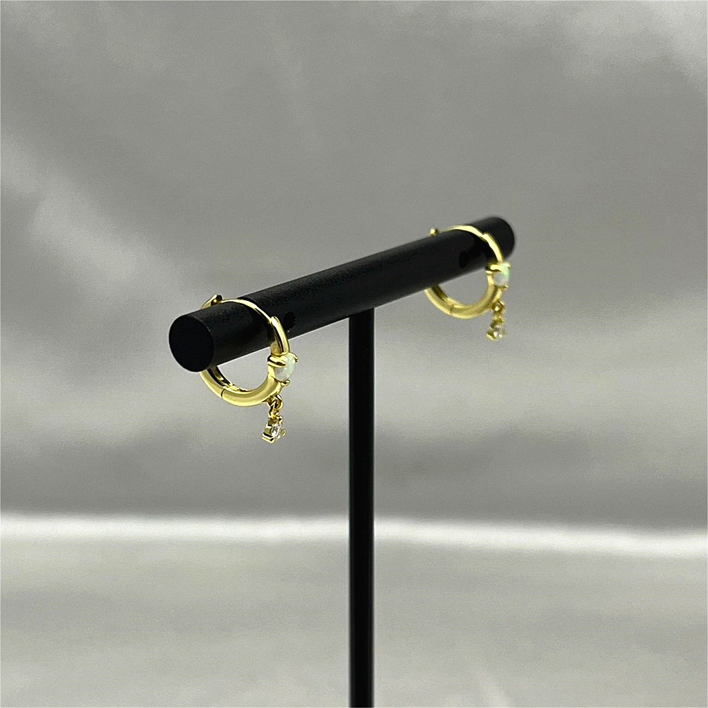 S925 Sterling Silver Exquisite and Small Opal Earrings Sweet and Small Earrings  Earrings