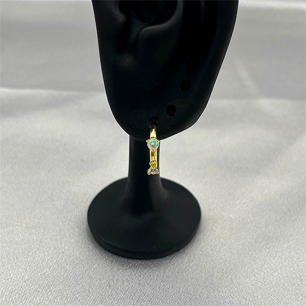 S925 Sterling Silver Exquisite and Small Opal Earrings Sweet and Small Earrings  Earrings