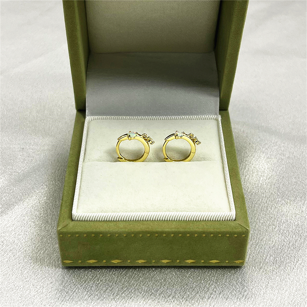 S925 Sterling Silver Exquisite and Small Opal Earrings Sweet and Small Earrings  Earrings