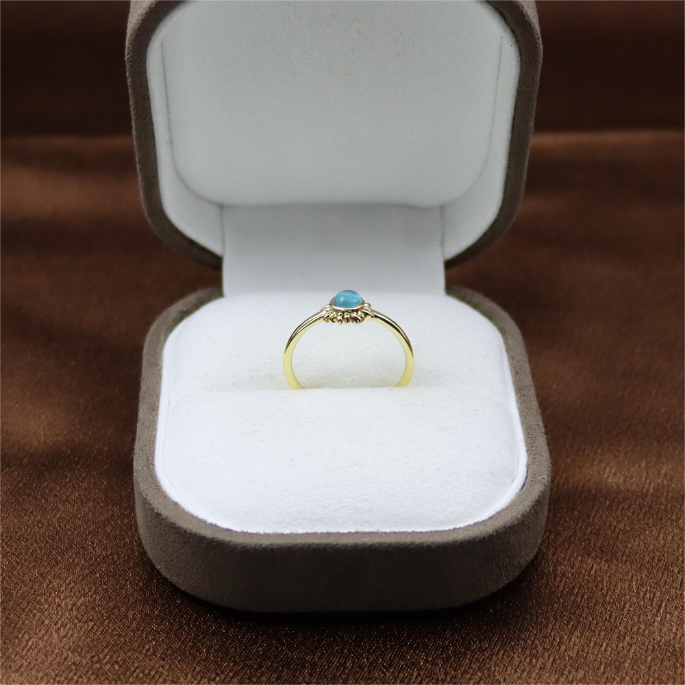 Sterling Silver Sun and Moon Open Ring with Simulated Moonstone – Adjustable Celestial Jewelry, Dainty and Delicate Design
