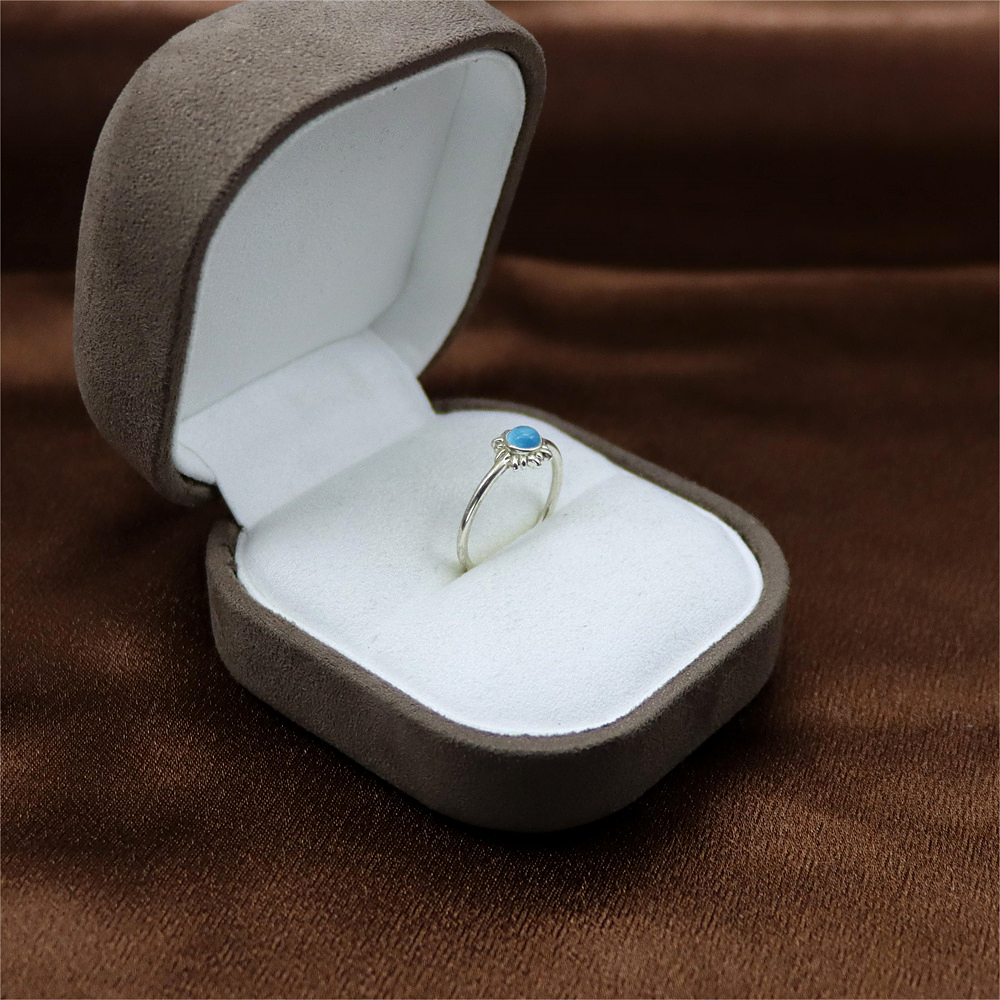 Sterling Silver Sun and Moon Open Ring with Simulated Moonstone – Adjustable Celestial Jewelry, Dainty and Delicate Design