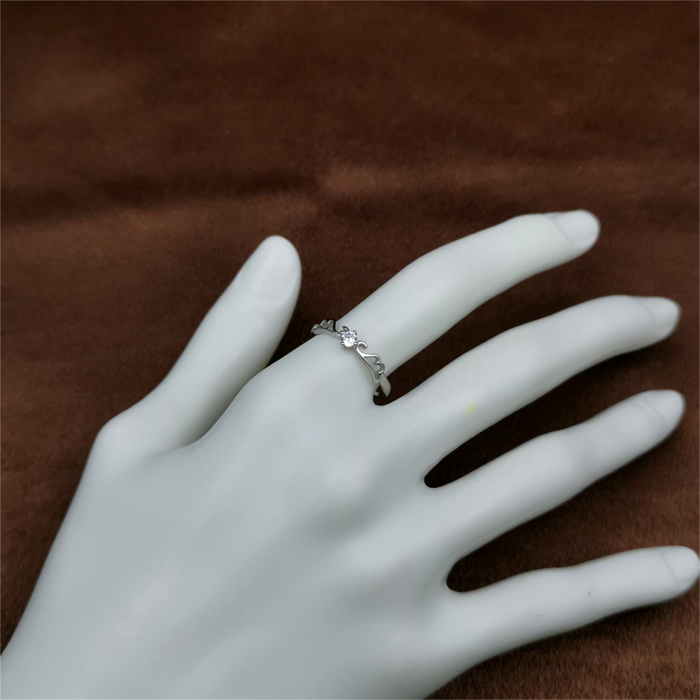 S925 Sterling Silver Open Ring - Couple's Ring for Women