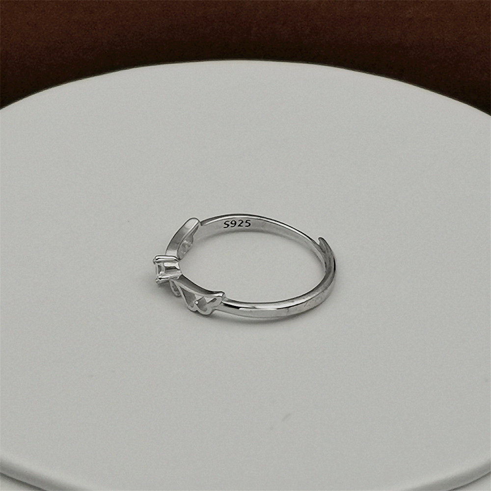 S925 Sterling Silver Open Ring - Couple's Ring for Women