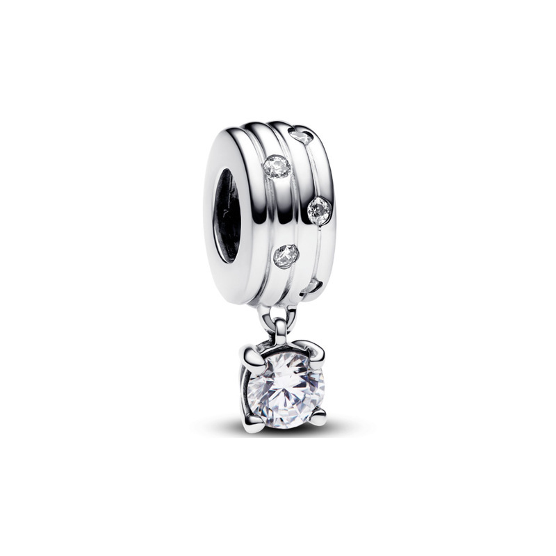 NEW Pandora Sterling Silver Sparkling Dangle Charm