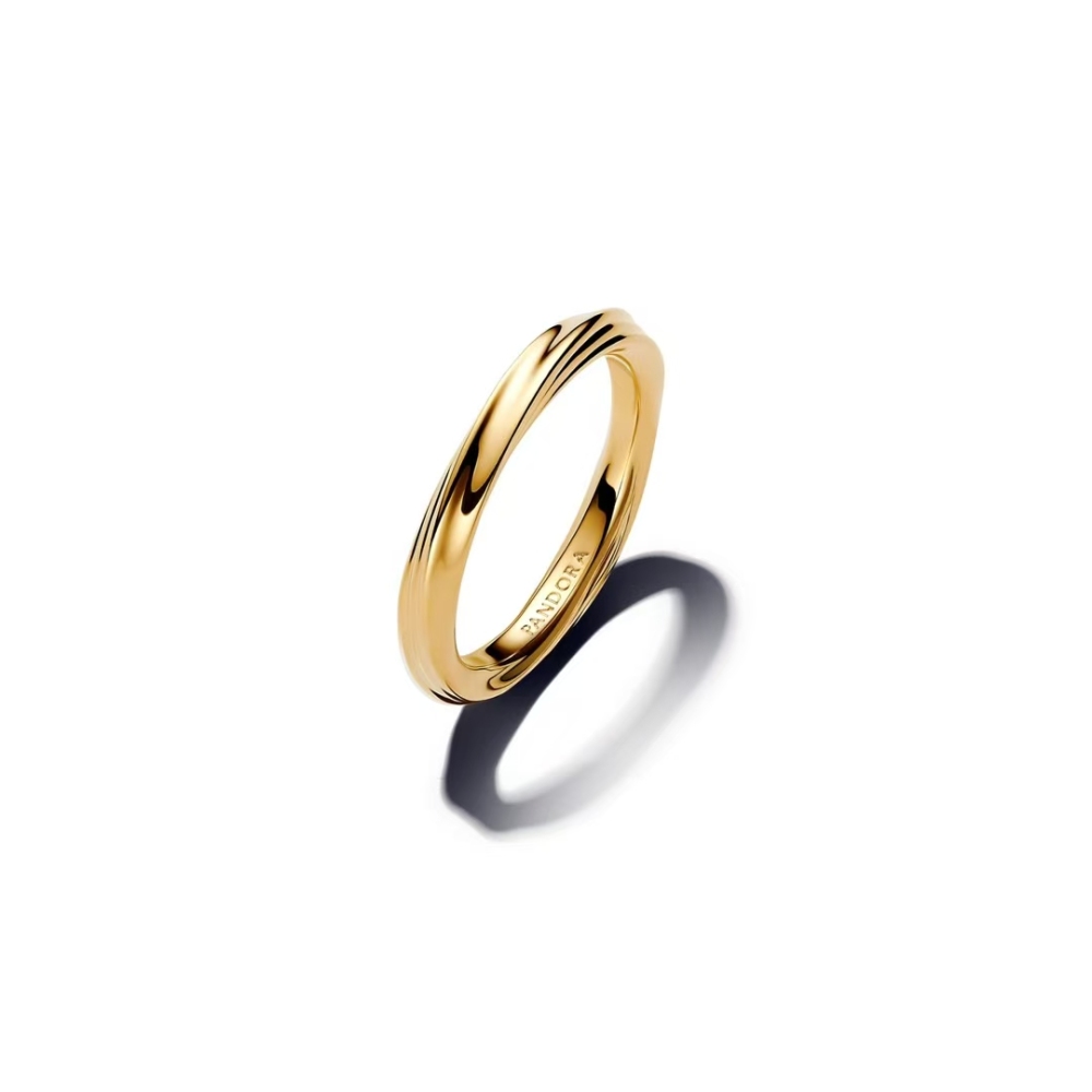 Pandora Golden Twisted Ring