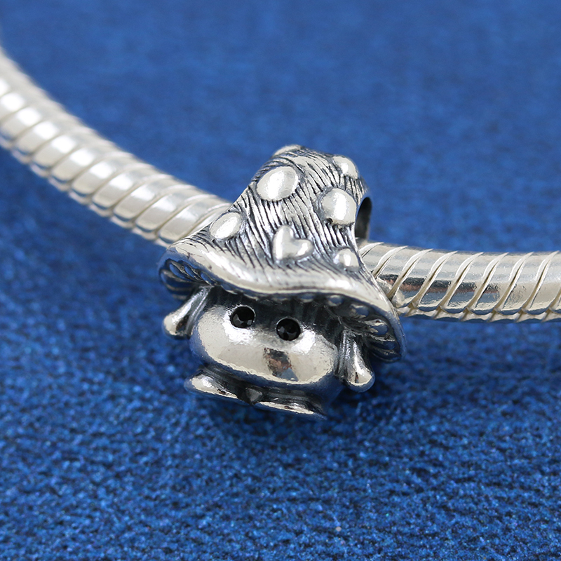 Pandora Cute Mushroom Charm Sterling Silver