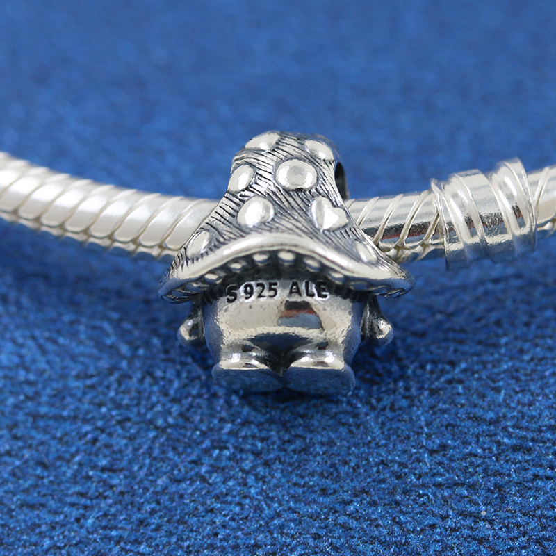 Pandora Cute Mushroom Charm Sterling Silver