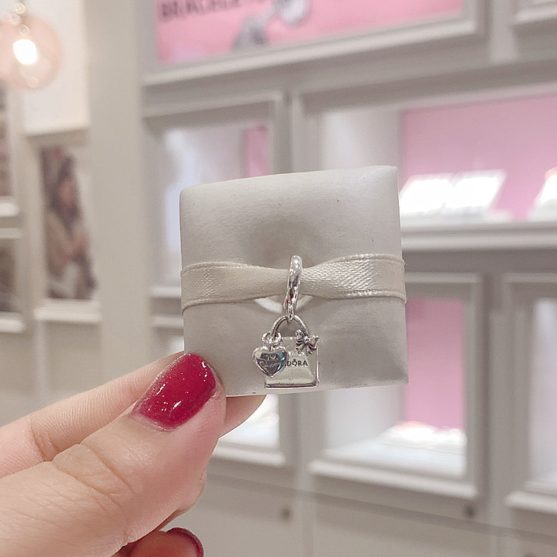 Pandora Shopping Bag Charm Sterling Silver