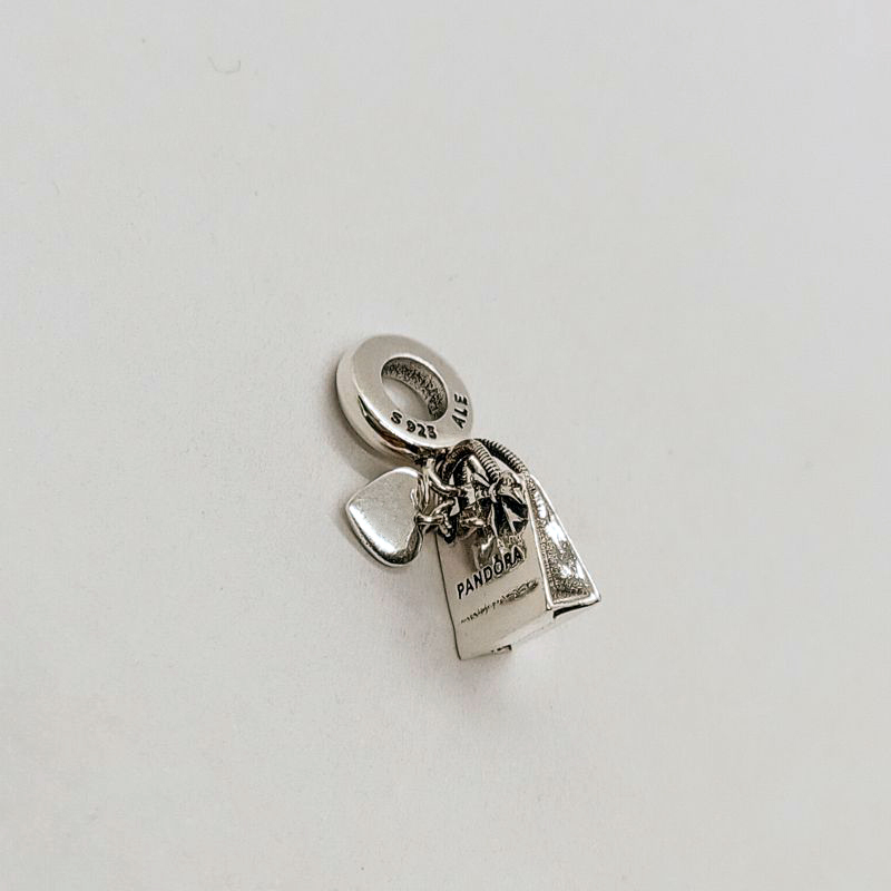 Pandora Shopping Bag Charm Sterling Silver