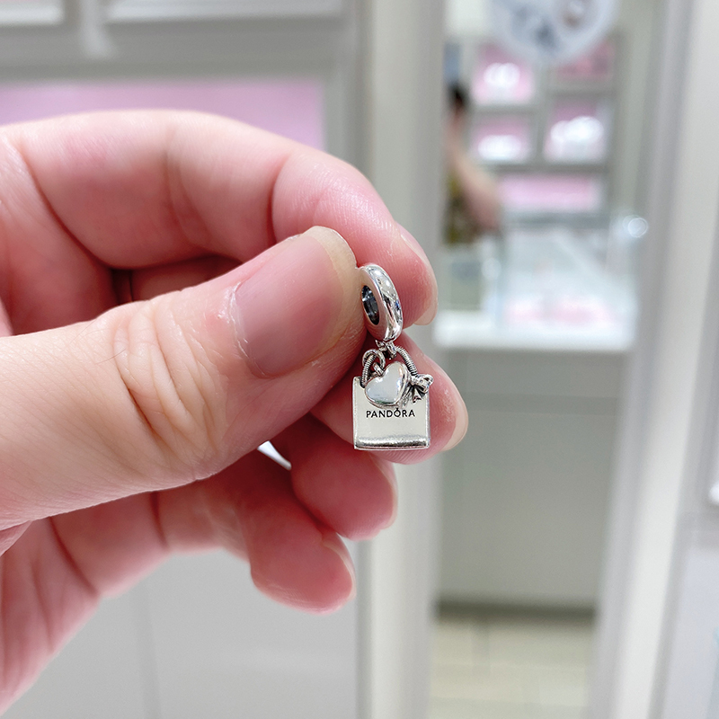 Pandora Shopping Bag Charm Sterling Silver