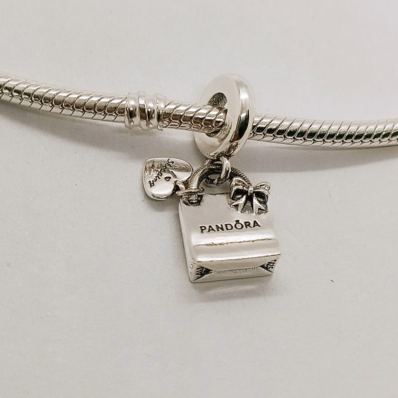 Pandora Shopping Bag Charm Sterling Silver