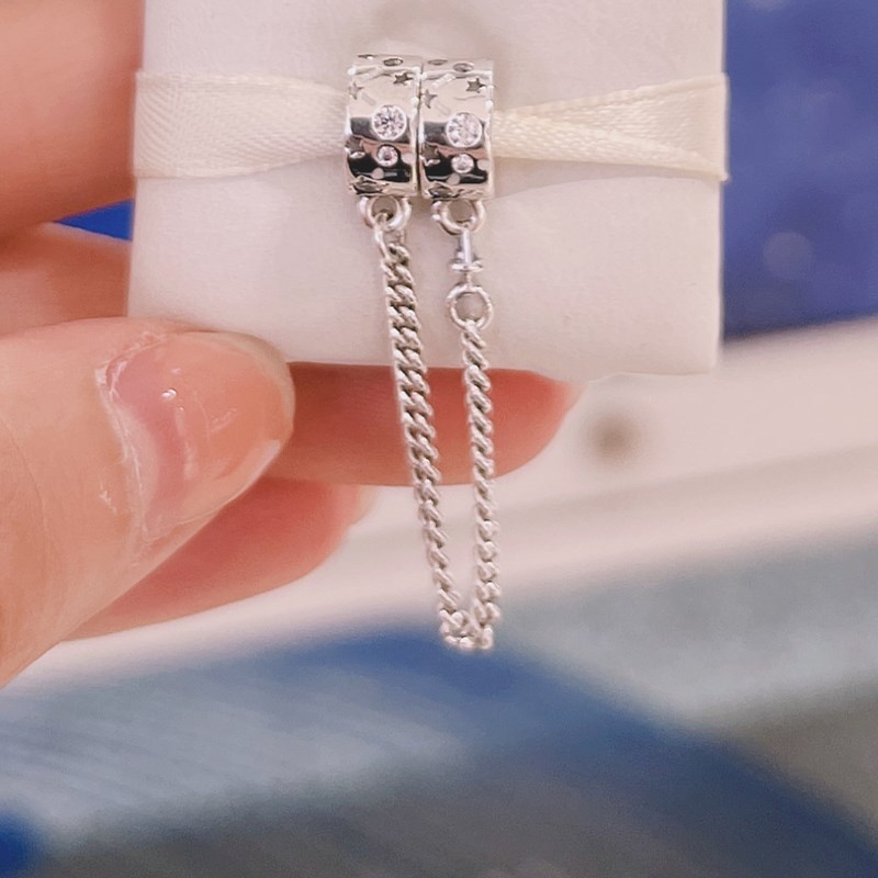 PANDORA Stars Galaxy Safety Chain ALE S925