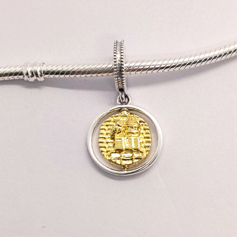 Pandora Harry Potter Hedwig Spinning Dangle Charm Gift Bag ALE S925