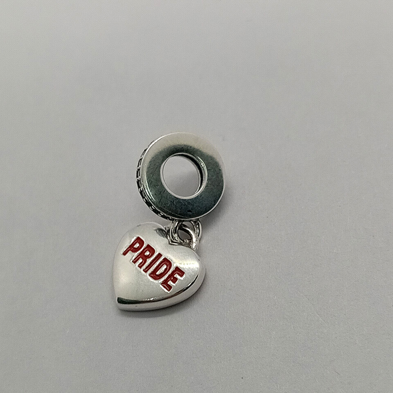 PANDORA 925 Rainbow Heart Pride Pendant Charm