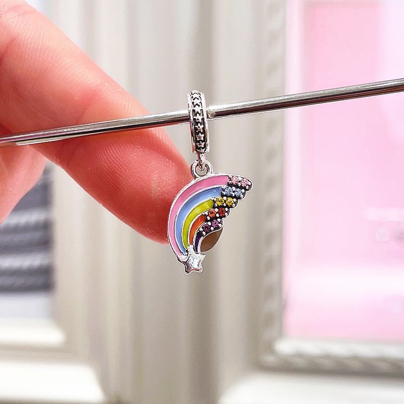 Pandora Colourful Rainbow Silver 925 Dangle Charm