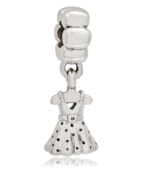 Pandora Dangle Party Girl Dress Charm ALE 925