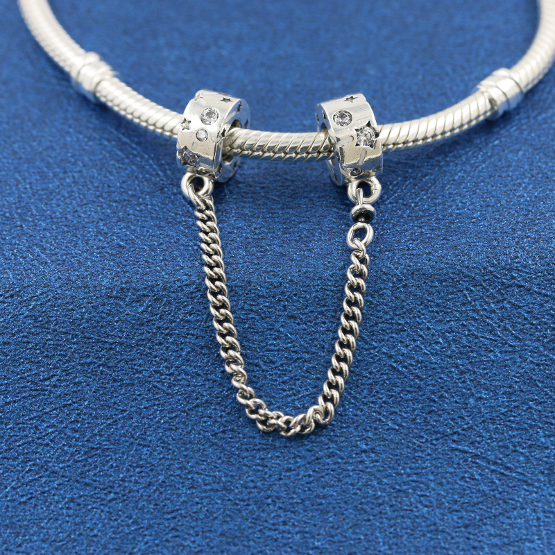 PANDORA Stars Galaxy Safety Chain ALE S925
