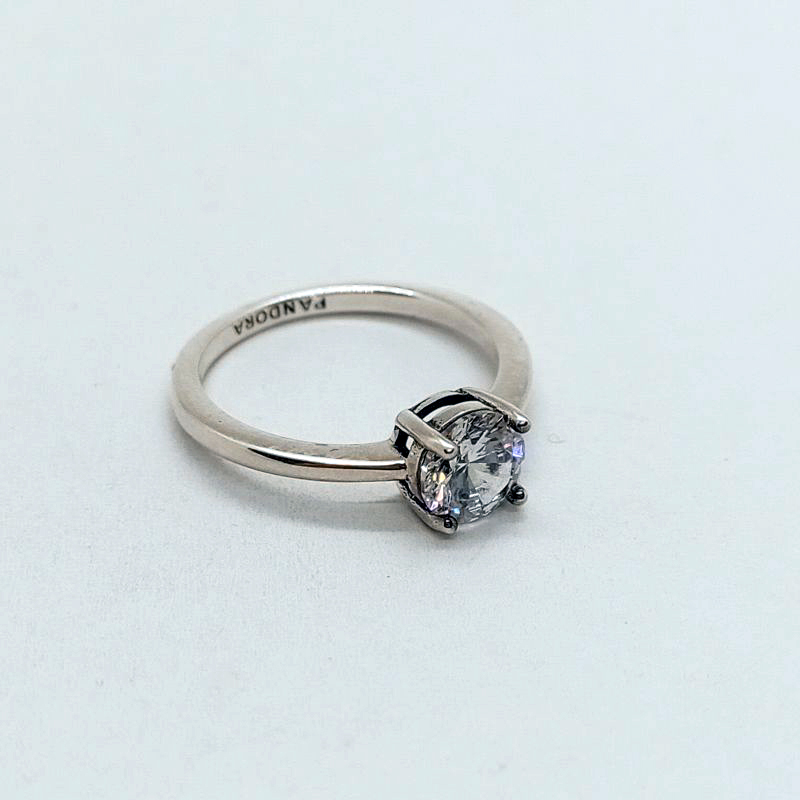 S925 Pandora  Sparkling Solitaire Ring gift POUCH