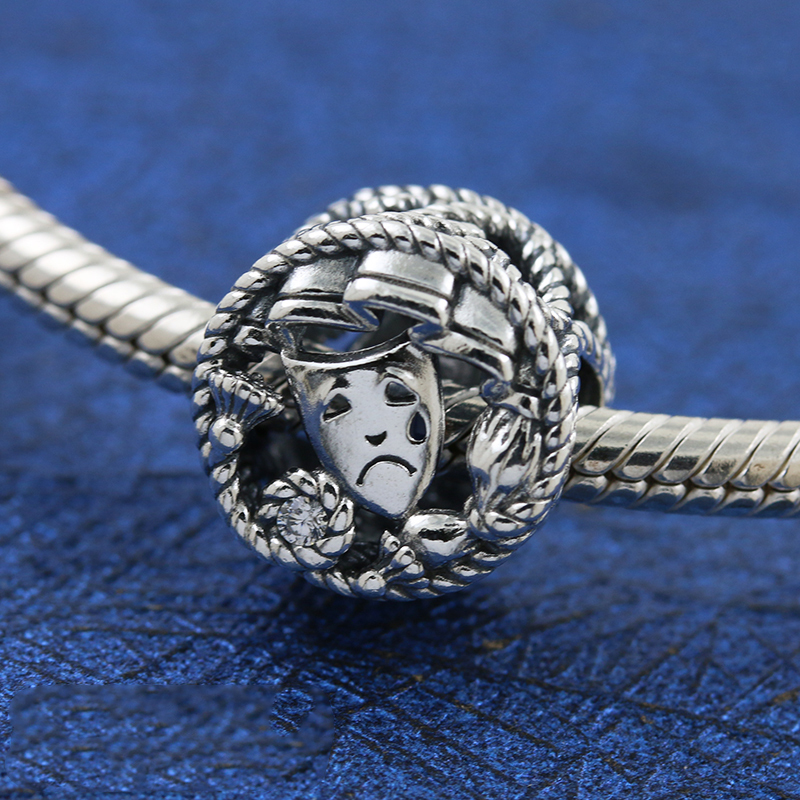 Pandora Comedy & Tragedy Drama Masks Charm