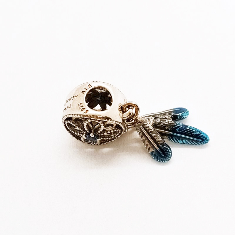 PANDORA UNICEF Blue Dreamcatcher Charm S925 ALE