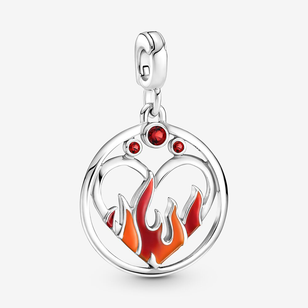 S925 Pandora ME Fire Inside Medallion Charm gift POUCH