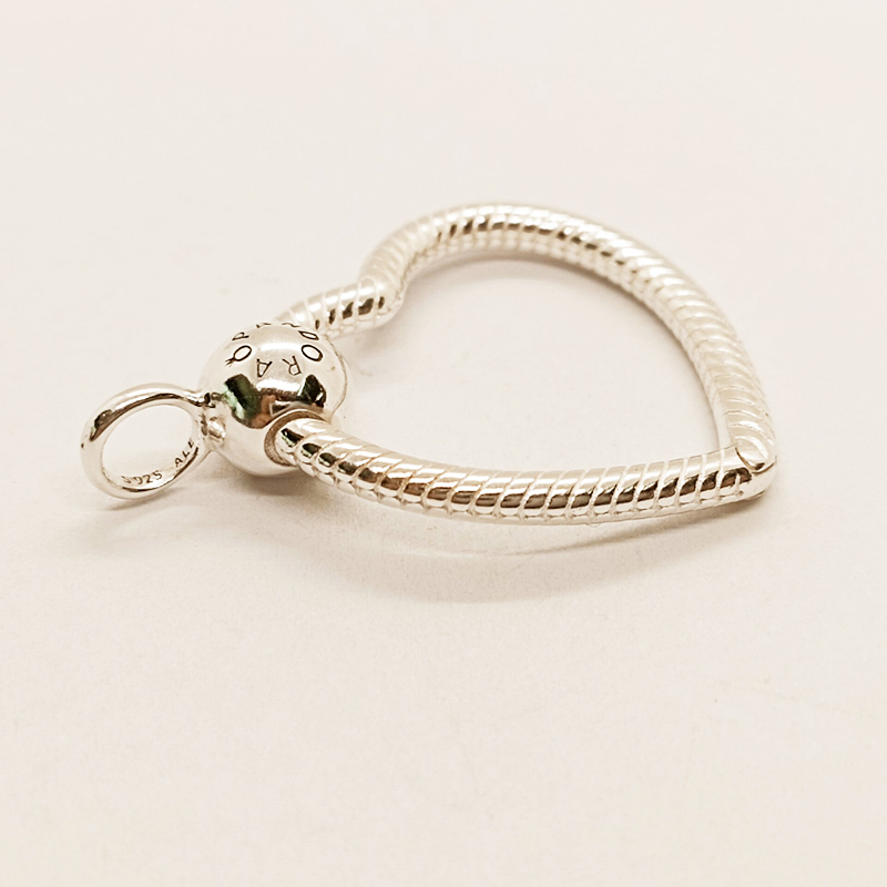 PANDORA Moments Heart O Pendant Charm Holder
