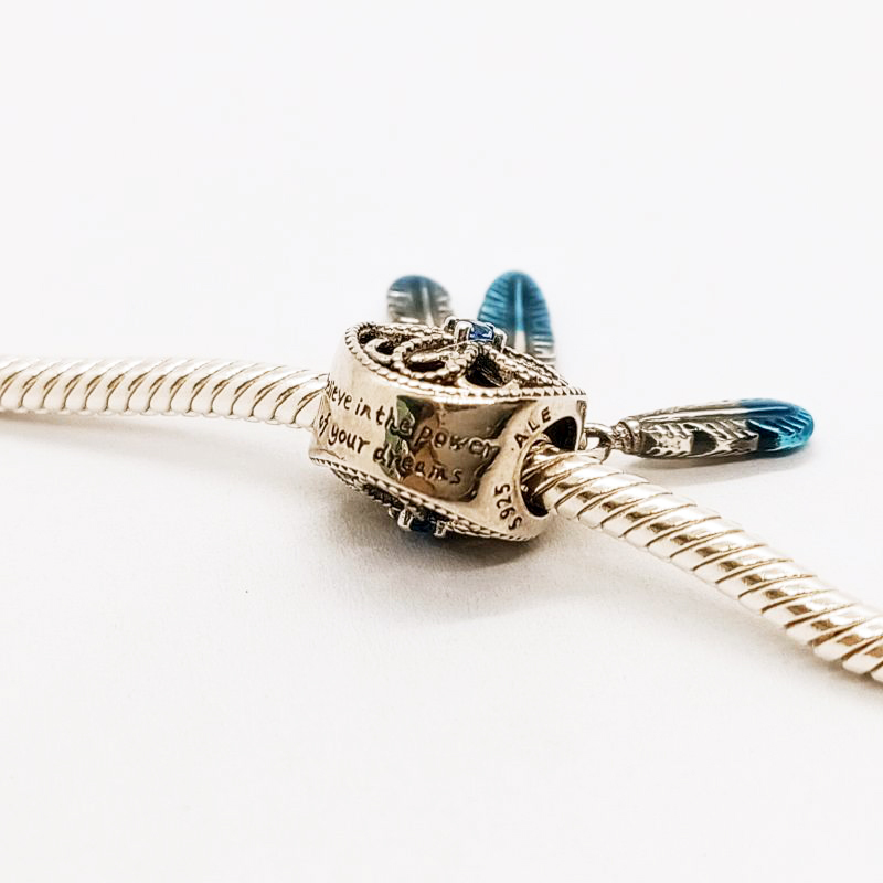 PANDORA UNICEF Blue Dreamcatcher Charm S925 ALE
