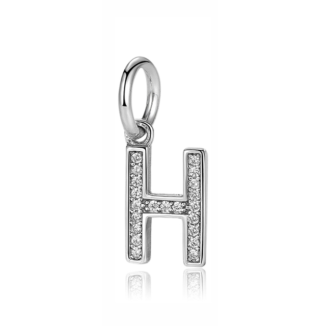 Pandora Sterling Silver Letter H Initial Dangle Charm