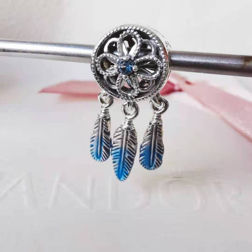 PANDORA UNICEF Blue Dreamcatcher Charm S925 ALE