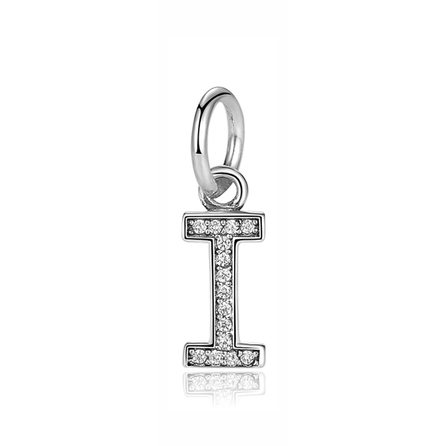 Pandora Sterling Silver Letter I Initial Dangle Charm