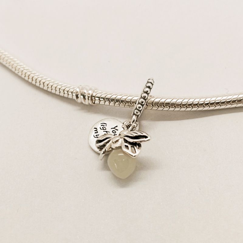 Pandora Glow in the dark Firefly Dangle Charm