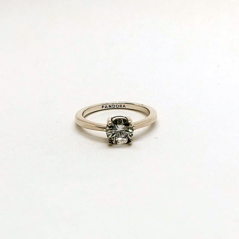 S925 Pandora  Sparkling Solitaire Ring gift POUCH