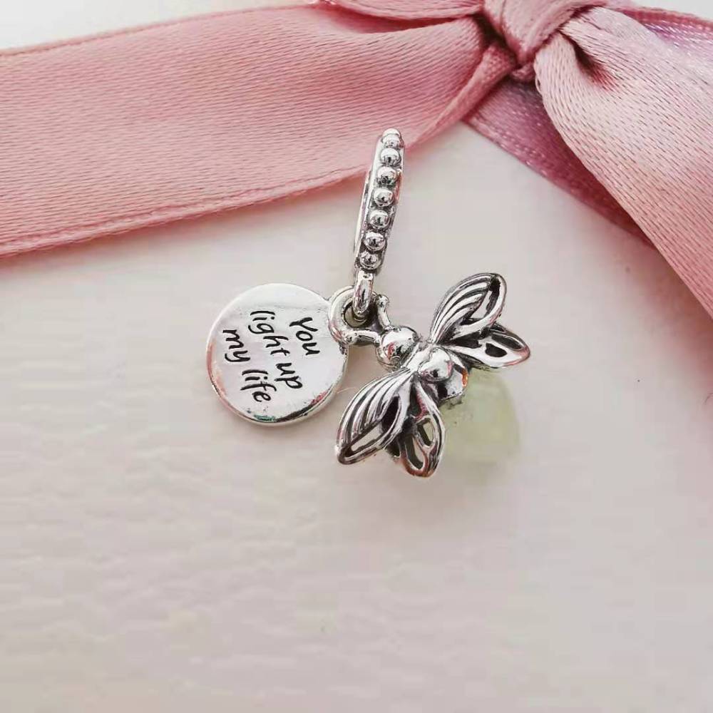 Pandora Glow in the dark Firefly Dangle Charm