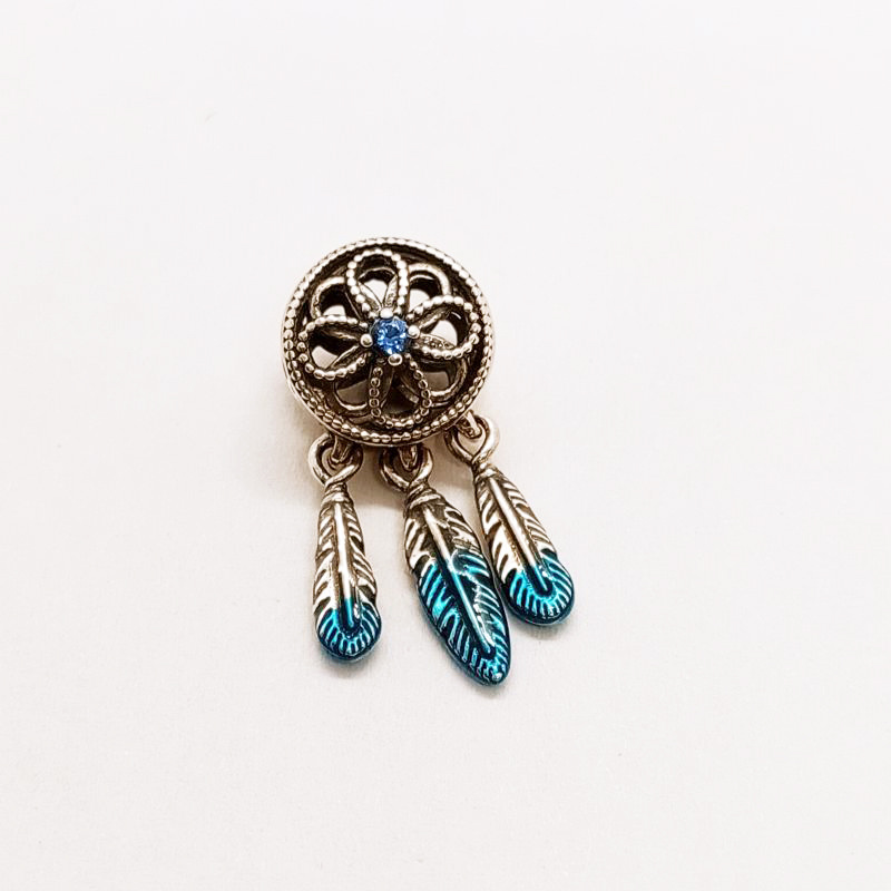 PANDORA UNICEF Blue Dreamcatcher Charm S925 ALE