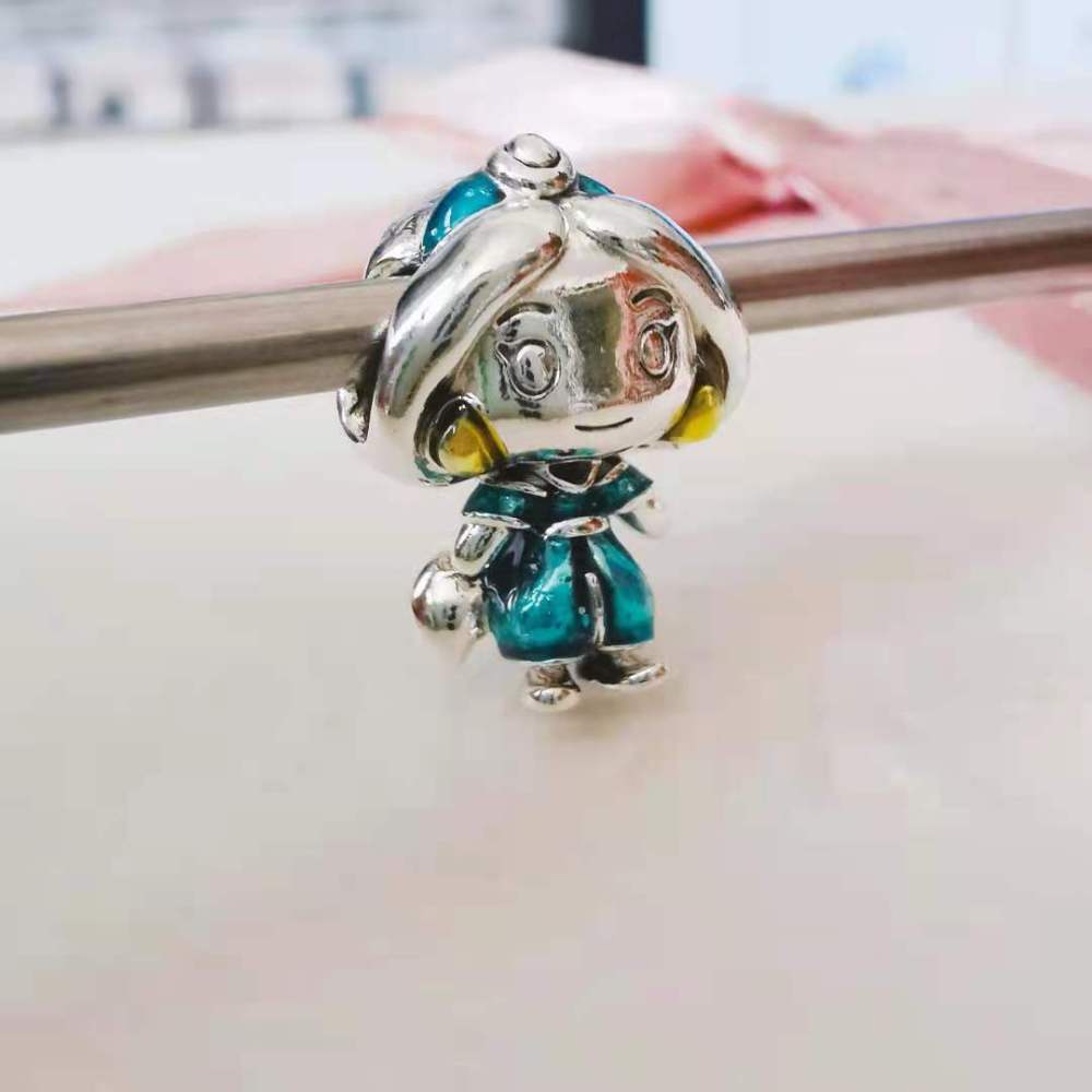 Pandora Sterling Silver Charm Aladdin Jasmine