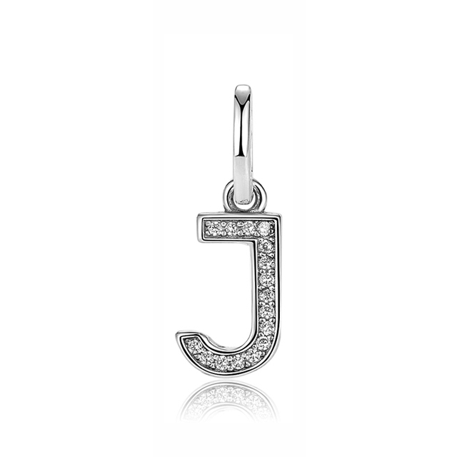 Pandora Sterling Silver Letter J Initial Dangle Charm