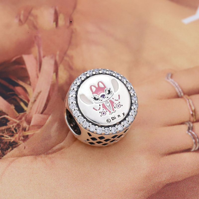 Pandora  Stitch and Angel Double Sided Sliding Charm S925 ALE