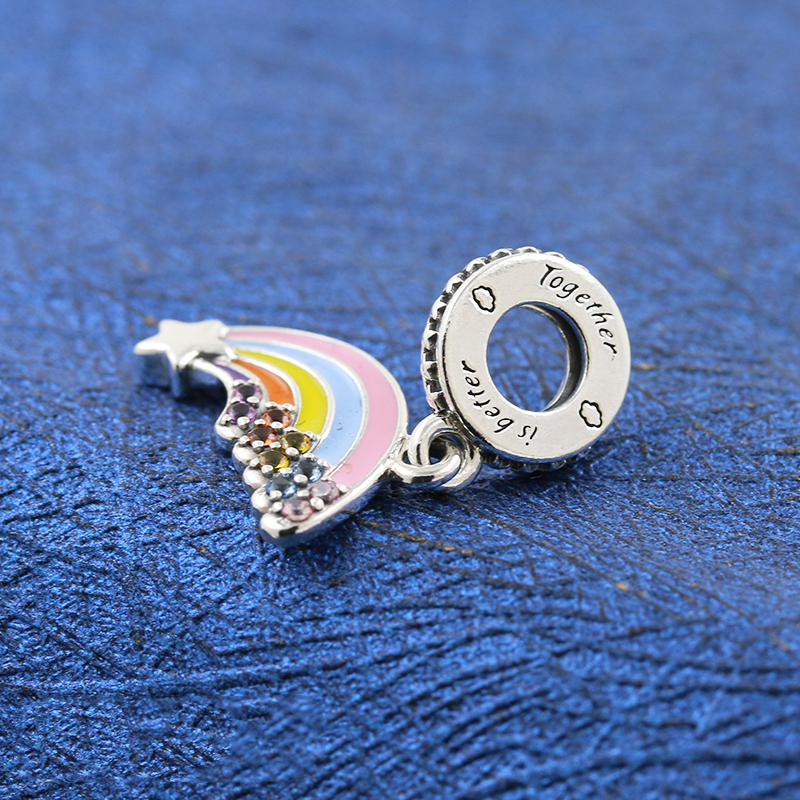Pandora Colourful Rainbow Silver 925 Dangle Charm