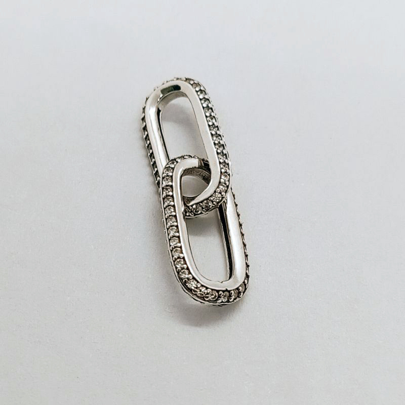 Pandora ME Styling Pavé Double Link white stone
