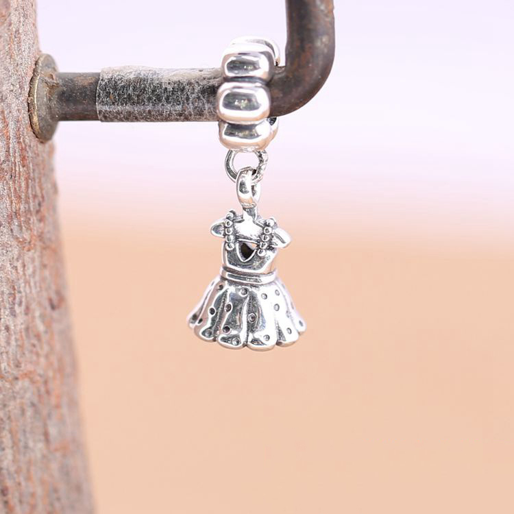 Pandora Dangle Party Girl Dress Charm ALE 925