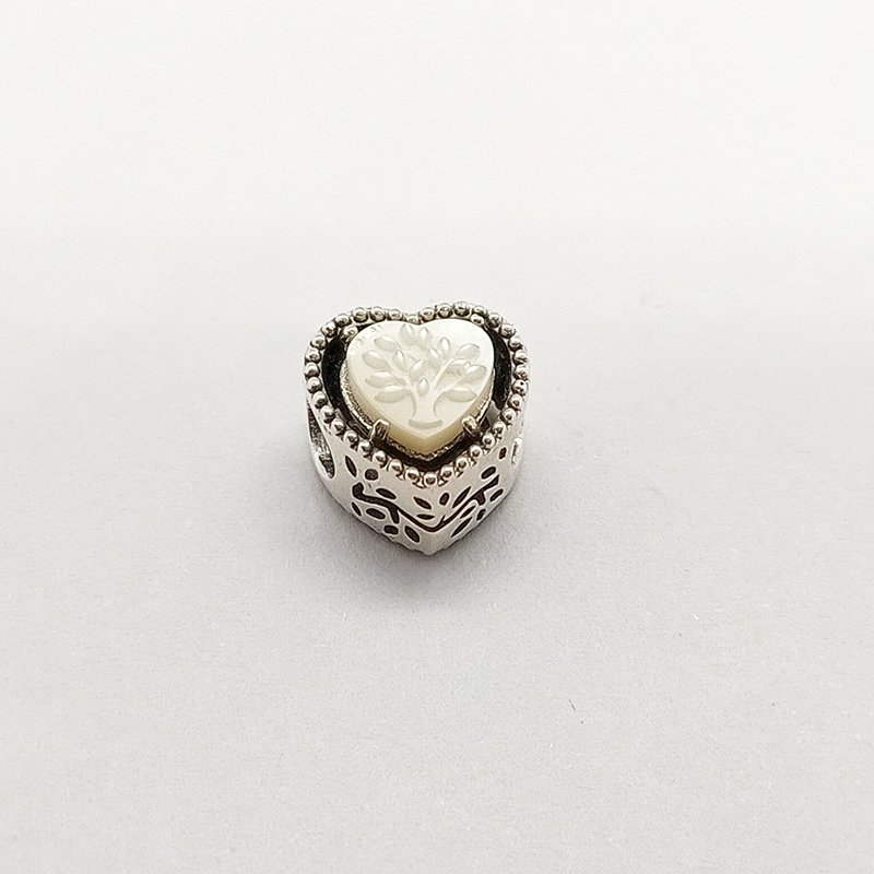 PANDORA Charm Sterling Silver ALE S925  OPENWORK HEART FAMILY TREE