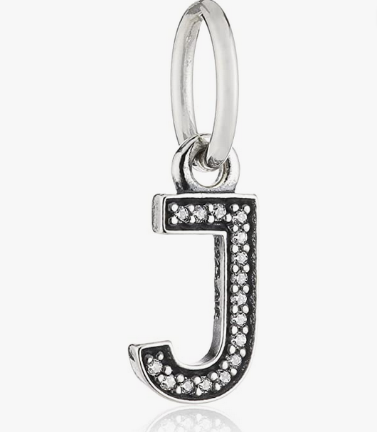 Pandora Sterling Silver Letter J Initial Dangle Charm