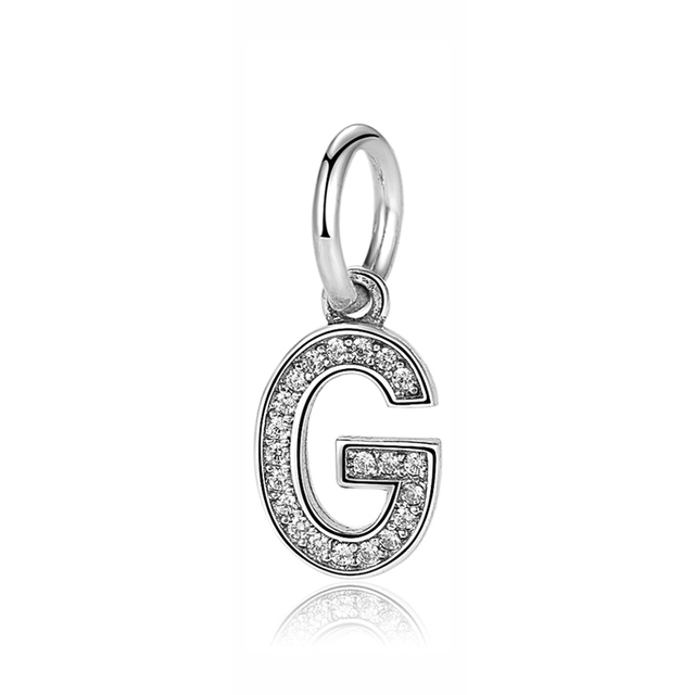 Pandora Sterling Silver Letter G Initial Dangle Charm