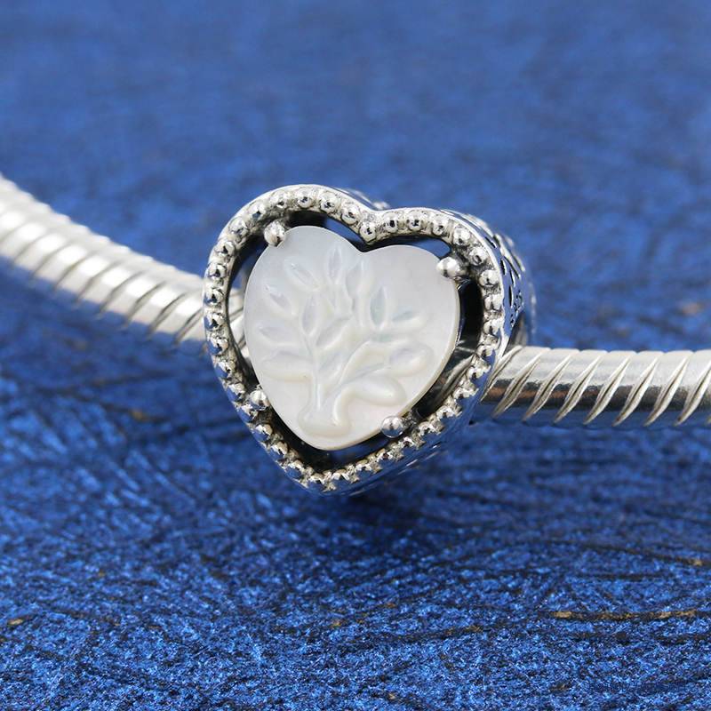 PANDORA Charm Sterling Silver ALE S925  OPENWORK HEART FAMILY TREE