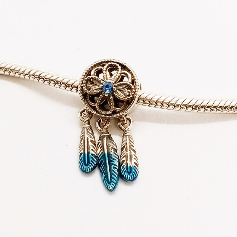 PANDORA UNICEF Blue Dreamcatcher Charm S925 ALE