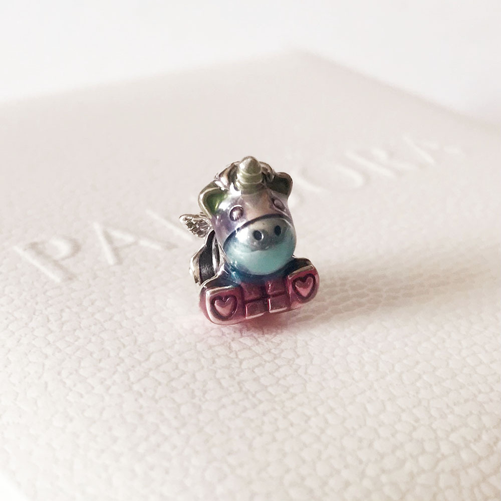 PANDORA Colourful Rainbow Bruno the Unicorn Charm