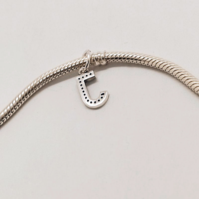 Pandora Sterling Silver Letter J Initial Dangle Charm