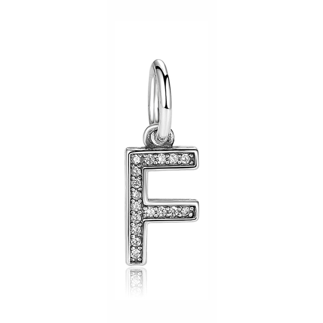 Pandora Sterling Silver Letter F Initial Dangle Charm
