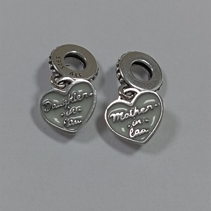 Pandora Daughter & Mother in Law Silver Dangle Split Charm