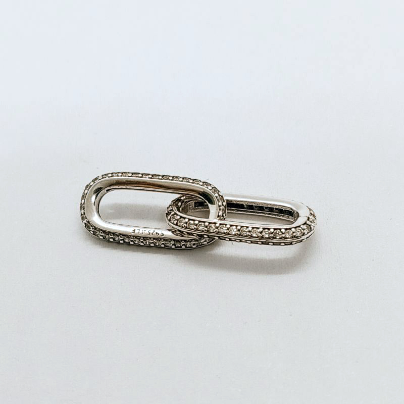 Pandora ME Styling Pavé Double Link white stone